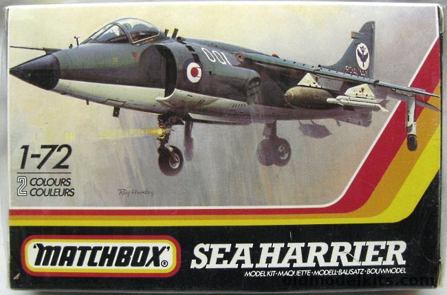 Matchbox 1/72 Hawker Siddeley Sea Harrier FRS1 - Lt Cdr N.D. Ward 801 NAS FAA HMS Invincible 1981 / FRS51 Indian Navy 1982, PK-37 plastic model kit